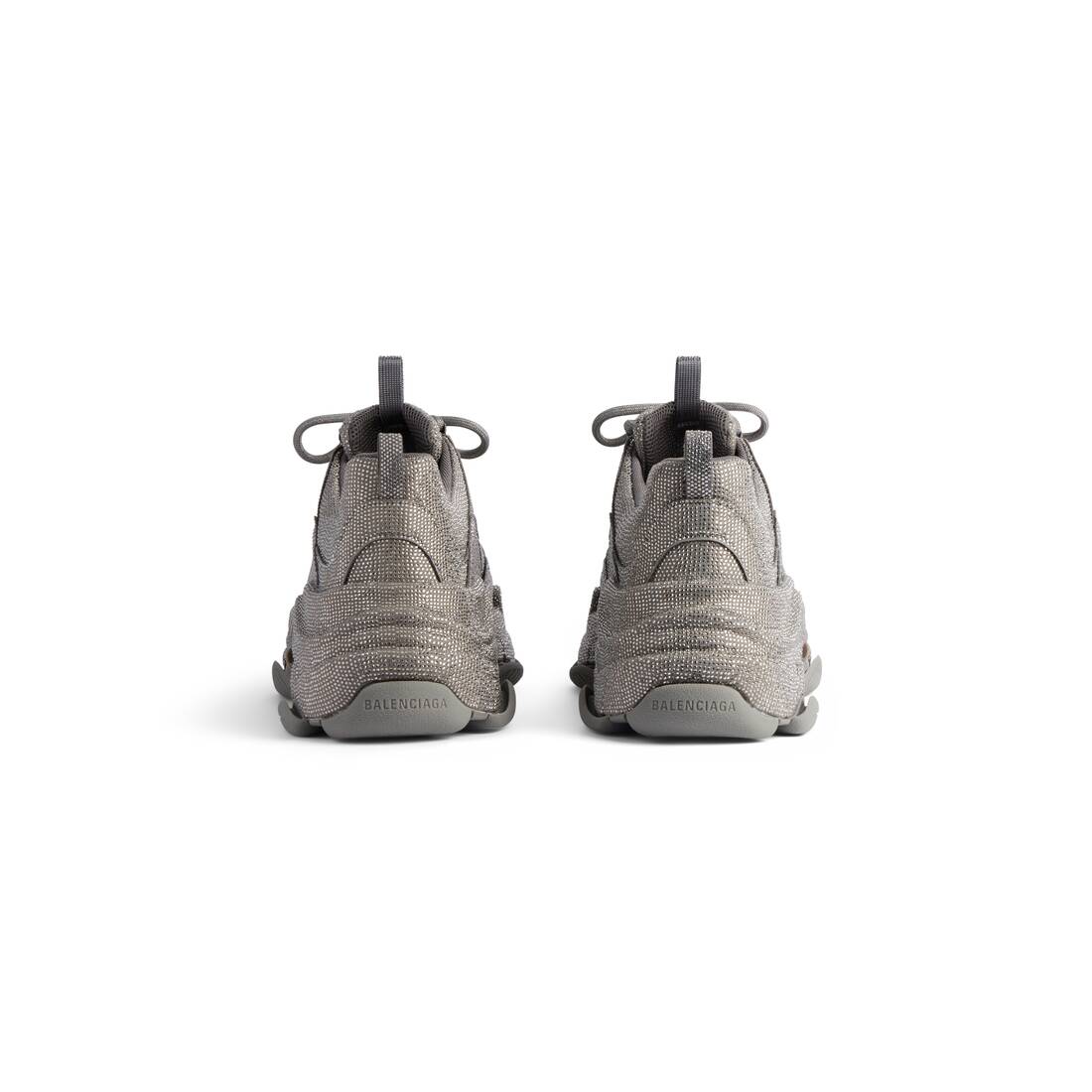 Women’s Triple S Sneaker With Rhinestones  in Dark Grey - Image 5